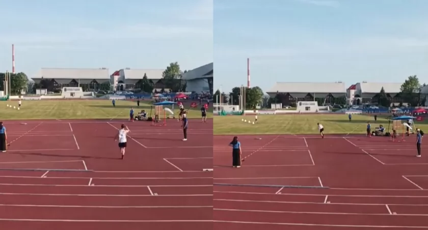 Filip Mizgała najlepszy w rzucie oszczepem