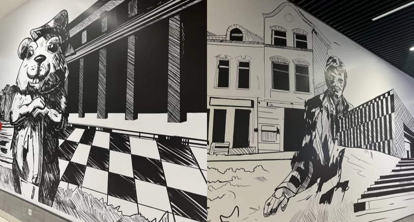 W Galerii Galena powstał mural z najważniejszymi symbolami Jaworzna