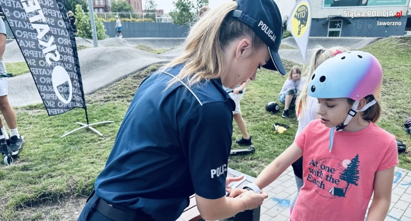 Bezpieczny pumptrack z jaworznicką policją