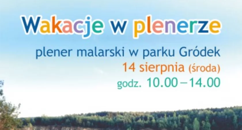 Malowanie w plenerze w Parku Gródek