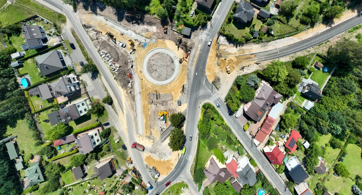 Remont na Szczakowskiej. Powstał zarys ronda na Niedzieliskach w Jaworznie