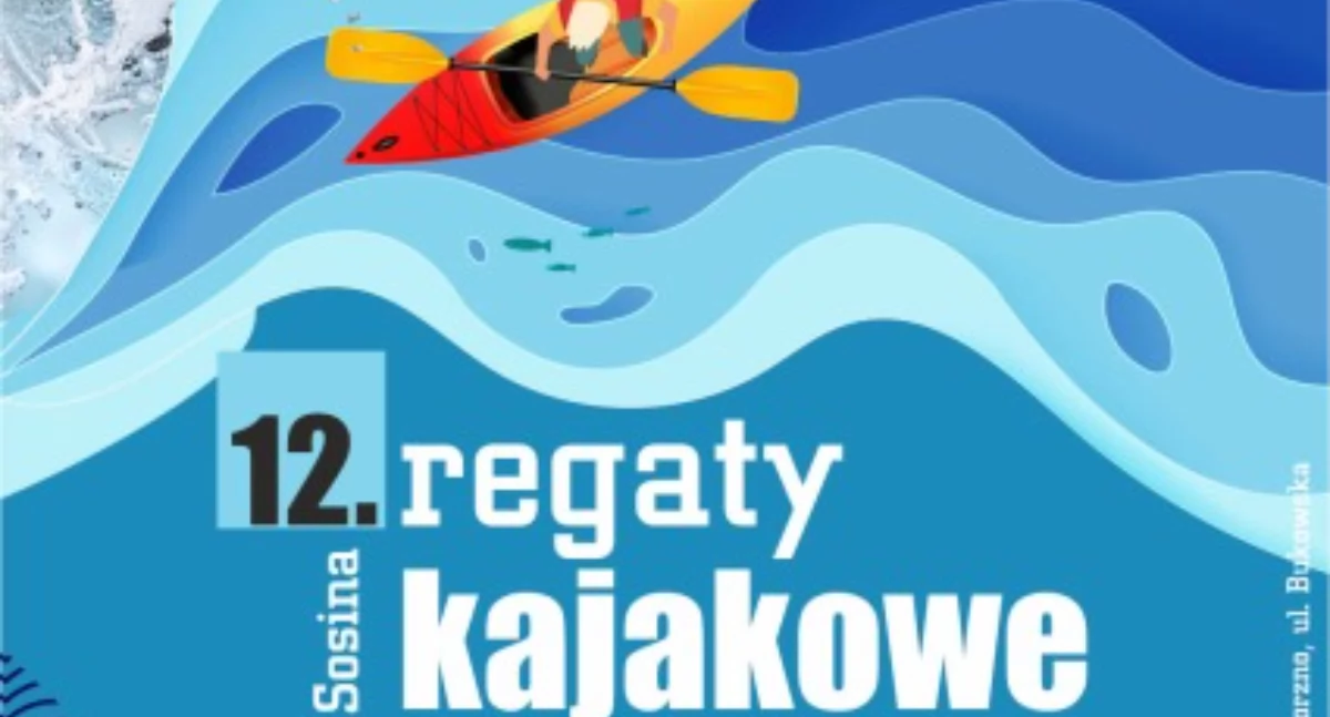 12. regaty kajakowe na Sosinie już w najbliższą sobotę 14 września 
