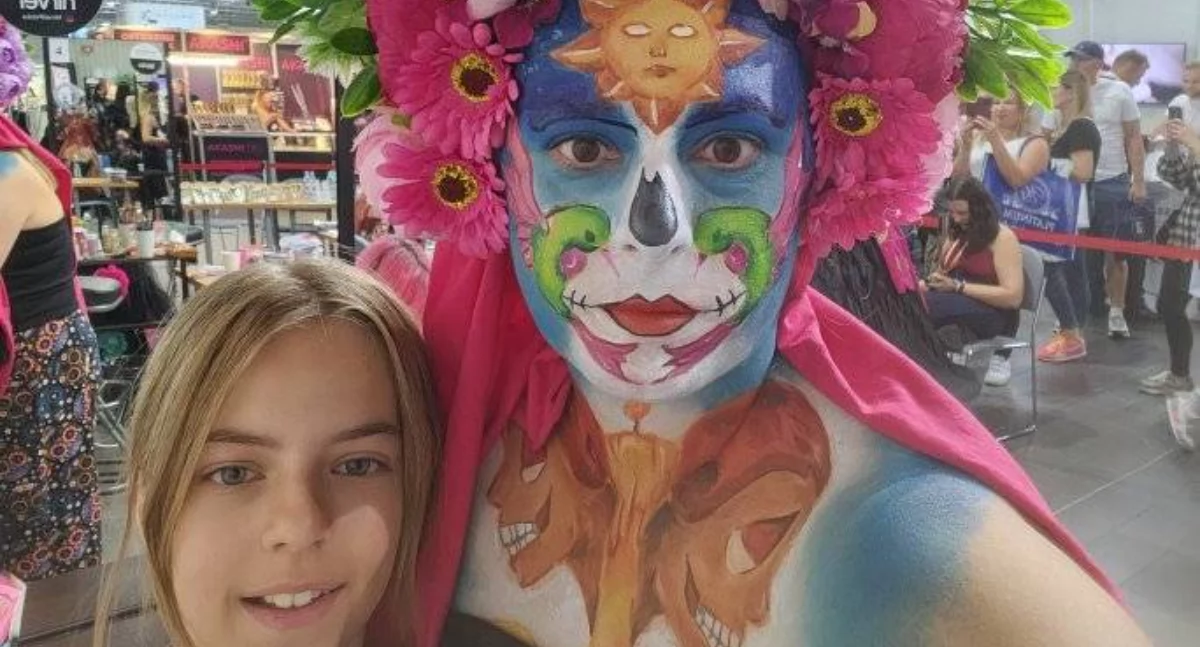 Aleksandra Mazgaj na Mistrzostwach Polski w Facepaintingu. Trwa internetowe głosowanie