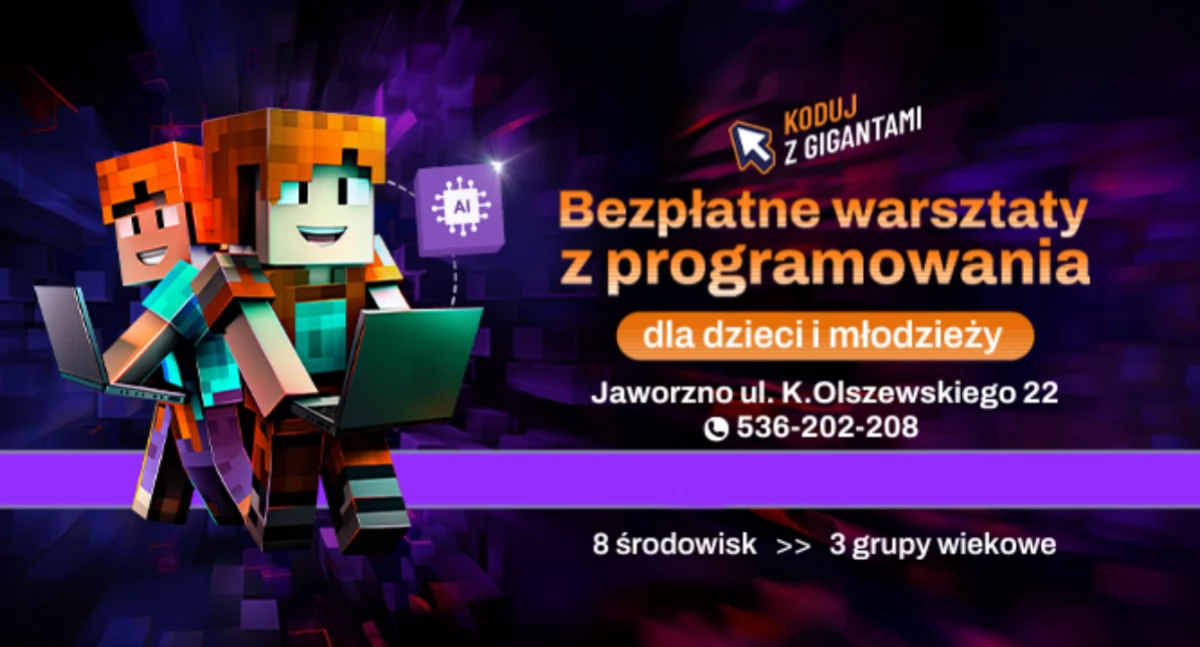 Przeżyjmy razem Cyber Przygodę w świecie sztucznej inteligencji - 15. edycja Koduj z Gigantami wystartowała! 