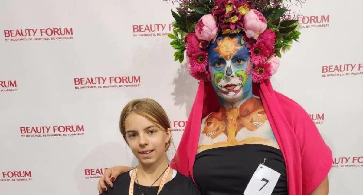 Aleksandra Mazgaj na Mistrzostwach Polski w Facepaintingu