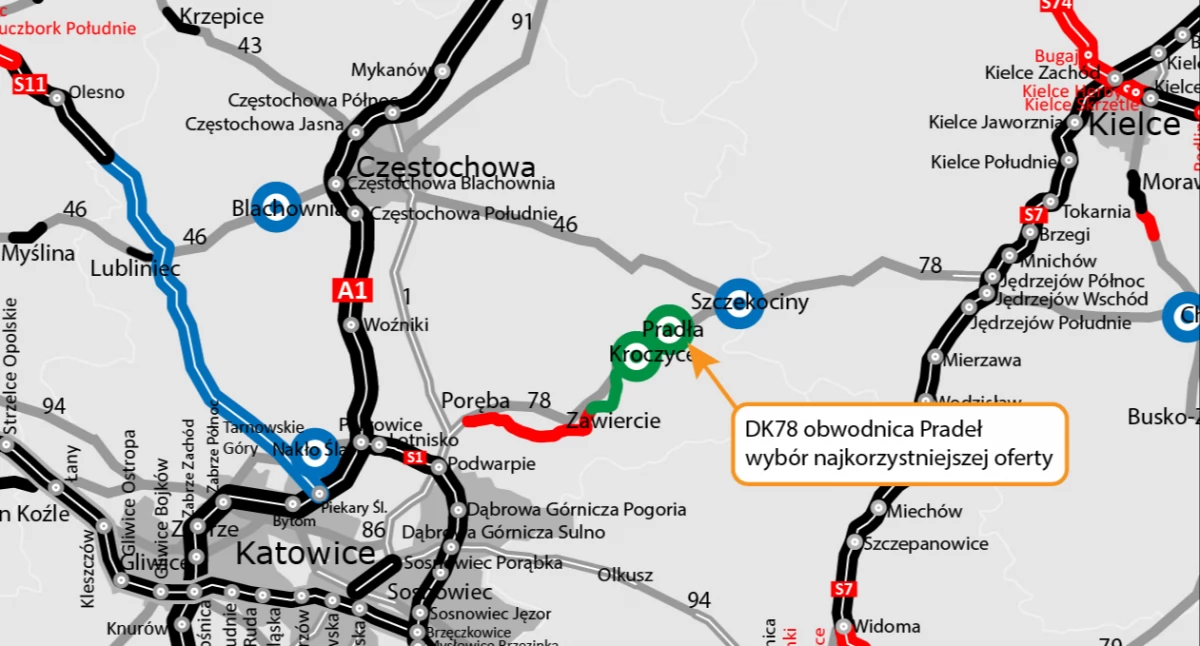 Powstanie kolejna obwodnica w woj. śląskim. GDDKiA wybrała ofertę