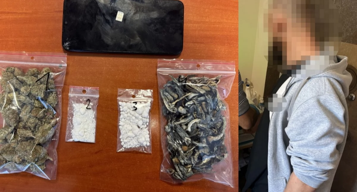 34-latek ponownie w rękach policji. Narkotyki i halucynogeny znalezione w jego mieszkaniu