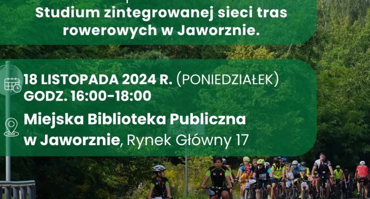 Konsultacje społeczne dotyczące tras rowerowych w Jaworznie 
