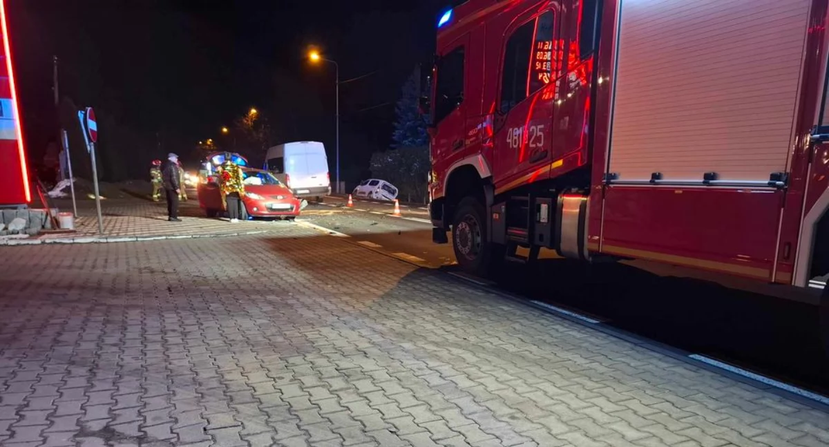 Trzy rozbite auta na Krakowskiej