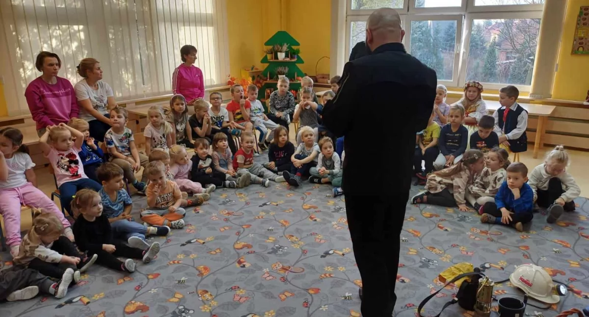 Wizyta Górnika w Przedszkolu Miejskim nr 12 Integracyjnym w Jaworznie