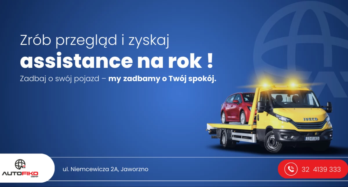 Zrób przegląd w Autofiko i zyskaj assistance na rok!