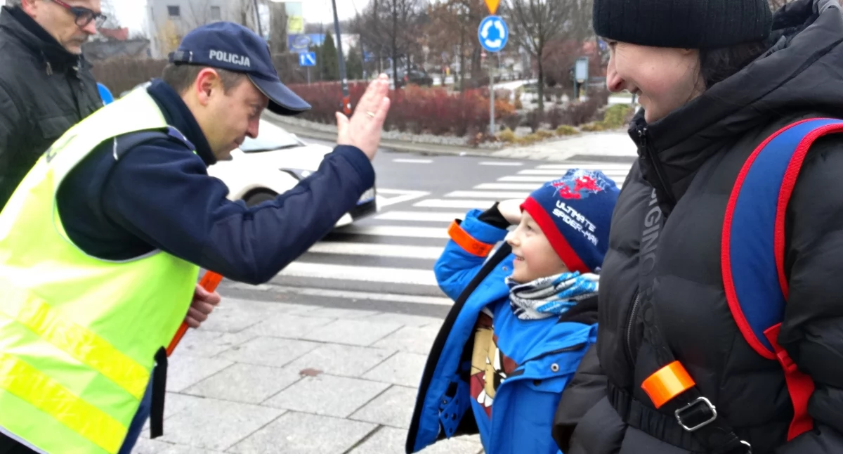 Bezpieczny i widoczny pieszy, czyli Policja edukuje mieszkańców