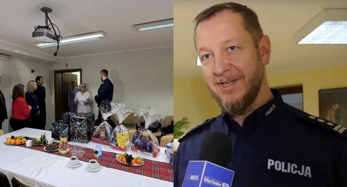 Niebieski święty Mikołaj odwiedził hospicjum w Jaworznie