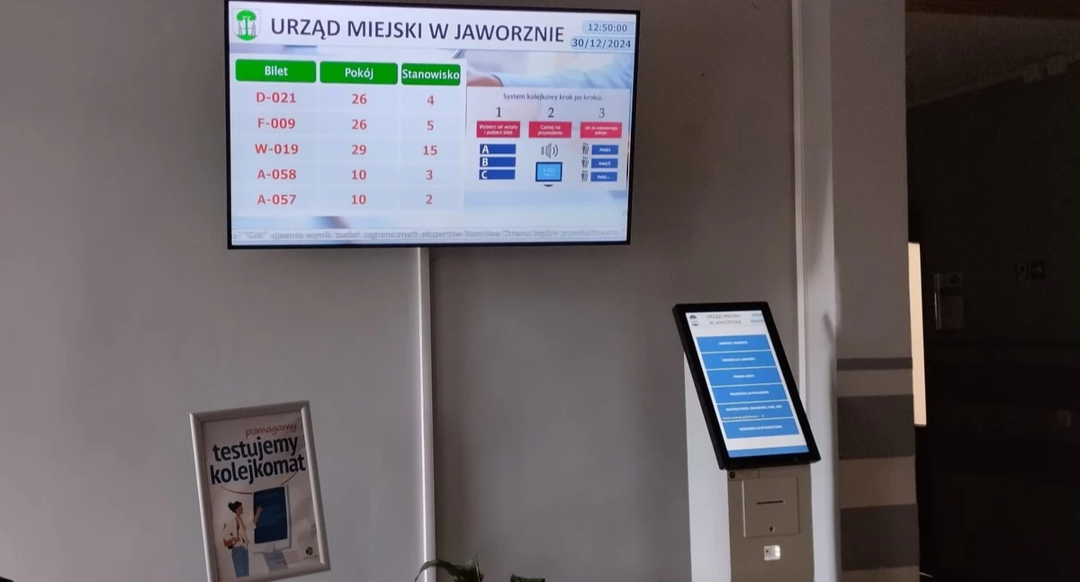 Kolejkomat w Urzędzie Miejskim w Jaworznie