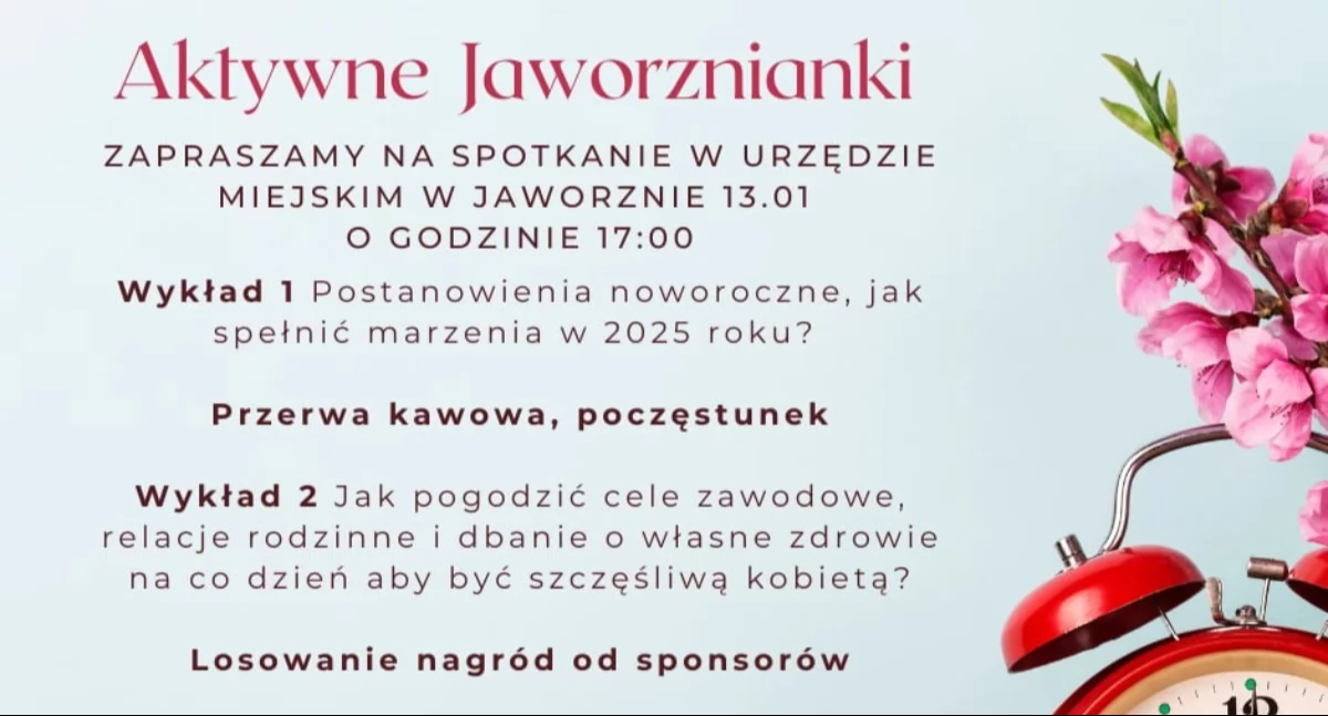 Aktywne Jaworznianki - spotkanie już dzisiaj, w poniedziałek 13 stycznia 