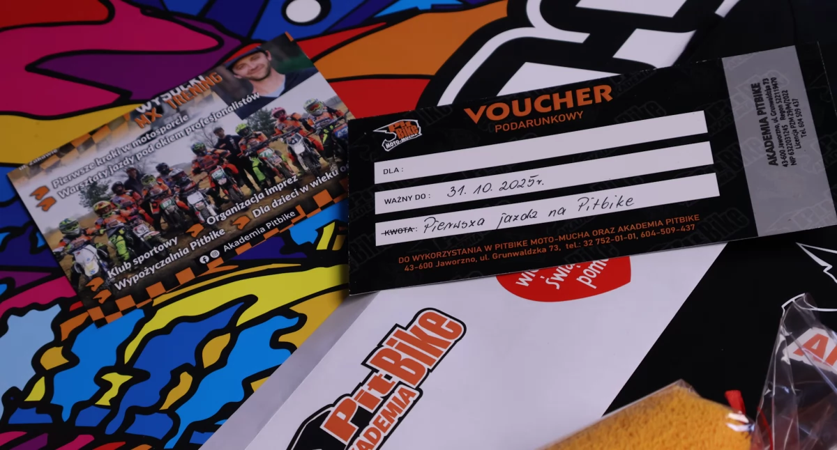 Voucher na jazdę PitBike na aukcji WOŚP