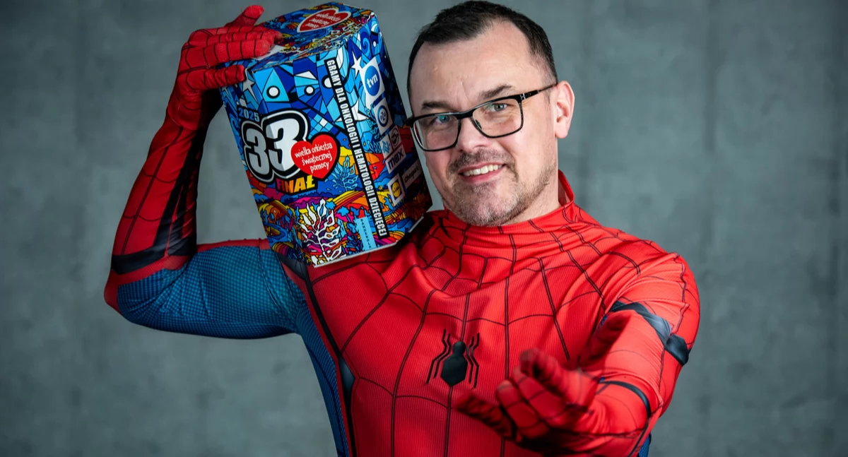 Rekordowy wolontariusz – Spider-Man Sebastian Pycia