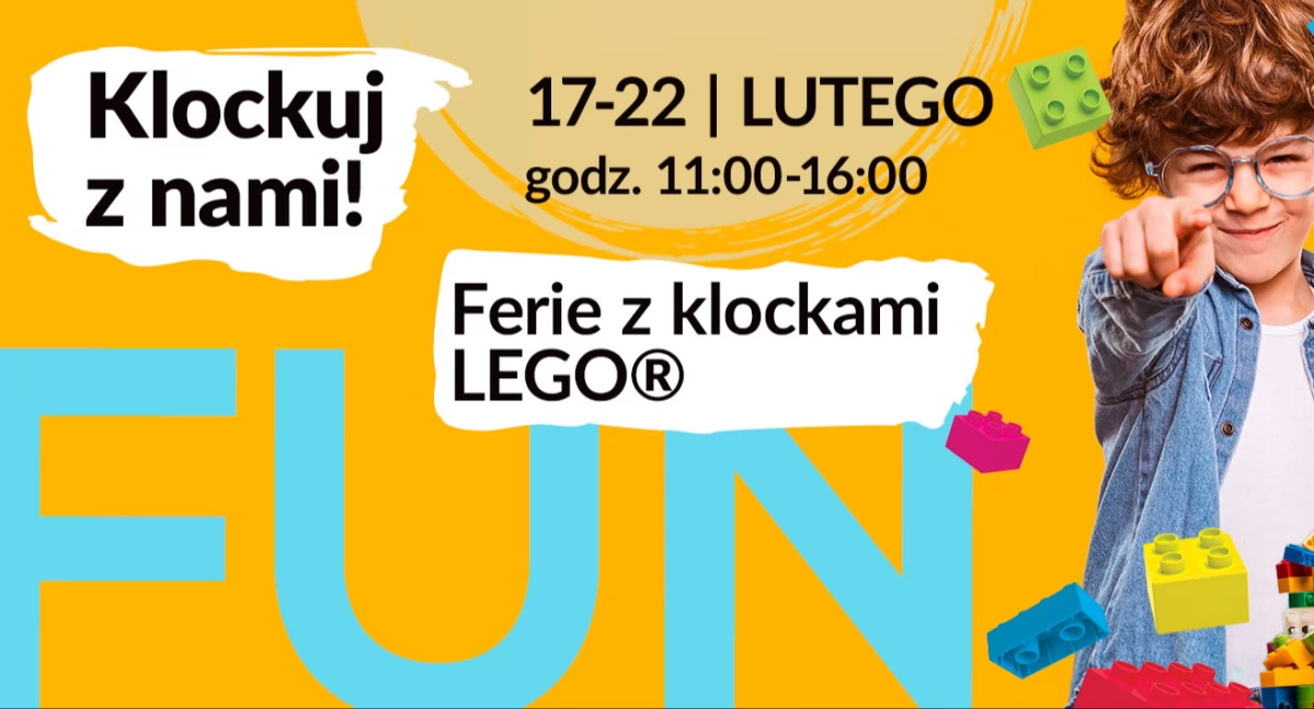 Klockuj z nami – ferie z klockami LEGO w Galerii Galena | 17-22.02