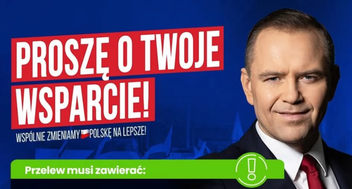 Radni PiS w Jaworznie apelują o wsparcie finansowe dla kandydata na prezydenta Karola Nawrockiego 