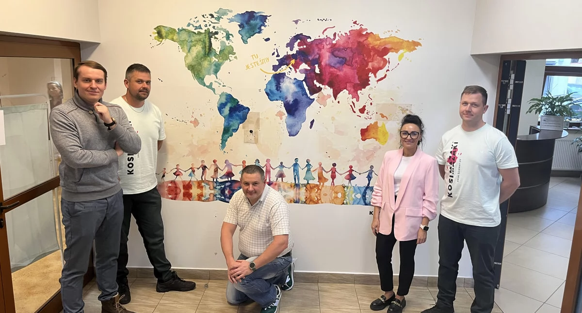 Grafika ścienna umili pobyt pacjentom Hospicjum w Jaworznie