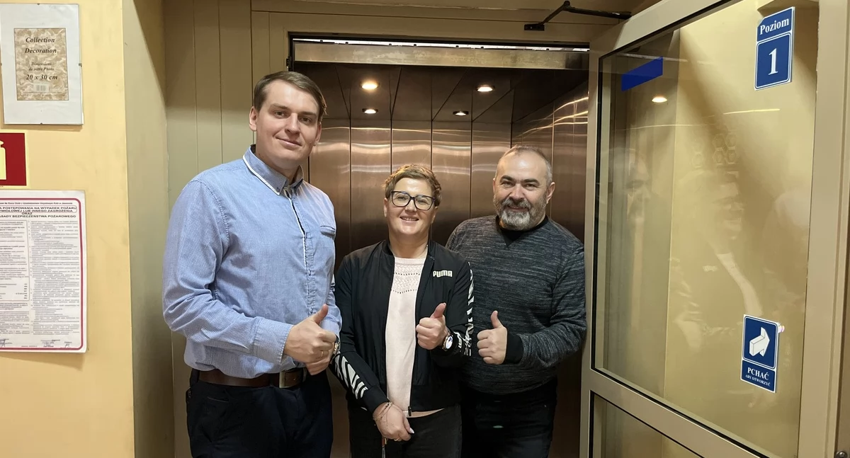 Firma RISER odnowiła windę dla Środowiskowego Domu Samopomocy