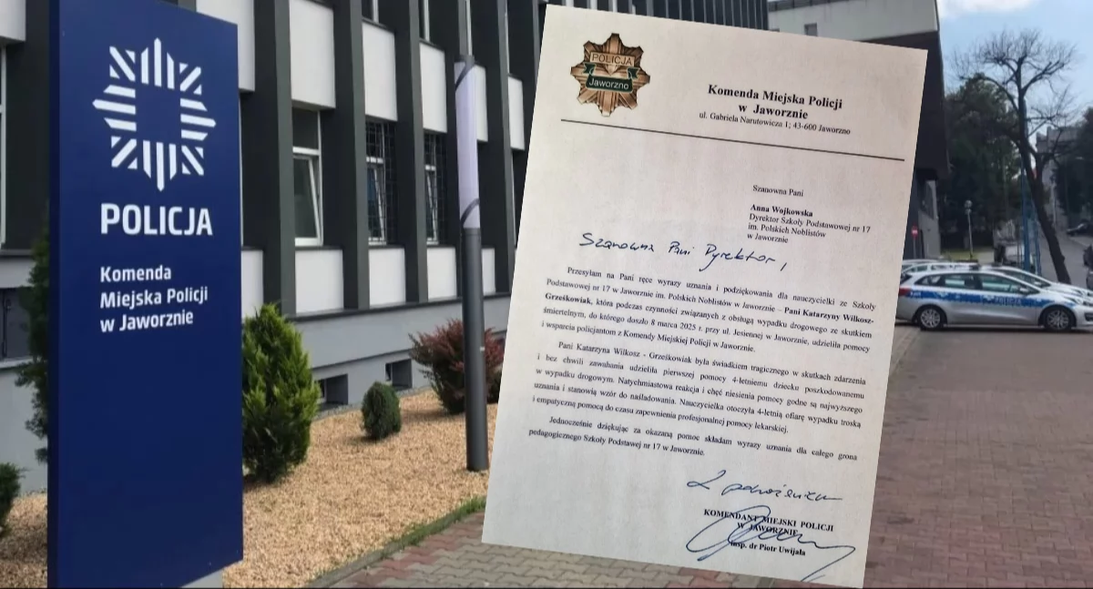  Nauczycielka udzieliła pomocy 4-latce po tragicznym wypadku. Komendant policji wysłał podziękowania