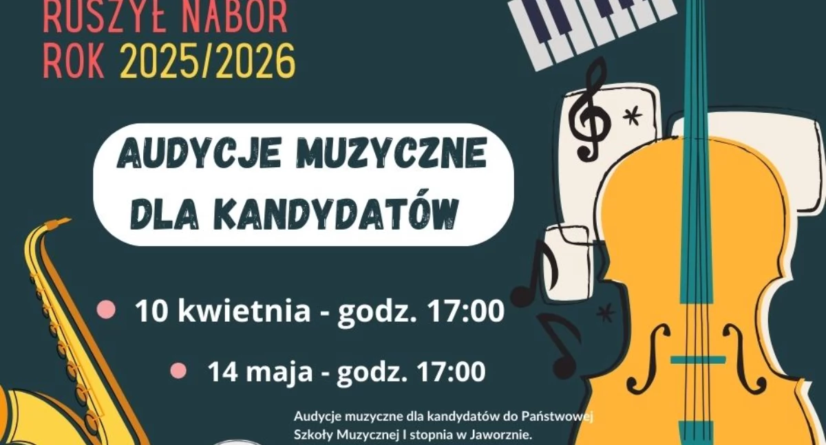 Jaworznicka szkoła muzyczna zaprasza na audycję dla kandydatów i ich rodziców 