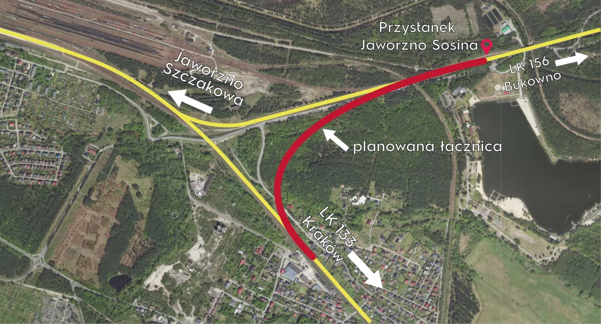 Łącznica kolejowa Jaworzno - Olkusz i nowy przystanek PKP 