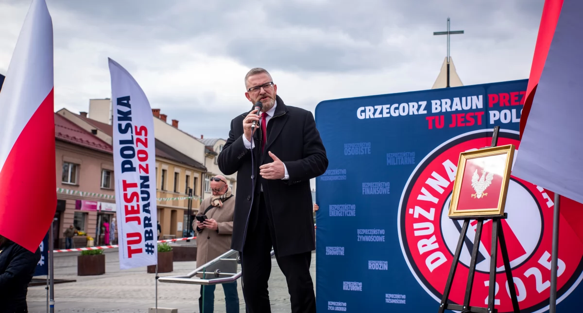 Grzegorz Braun w Jaworznie 