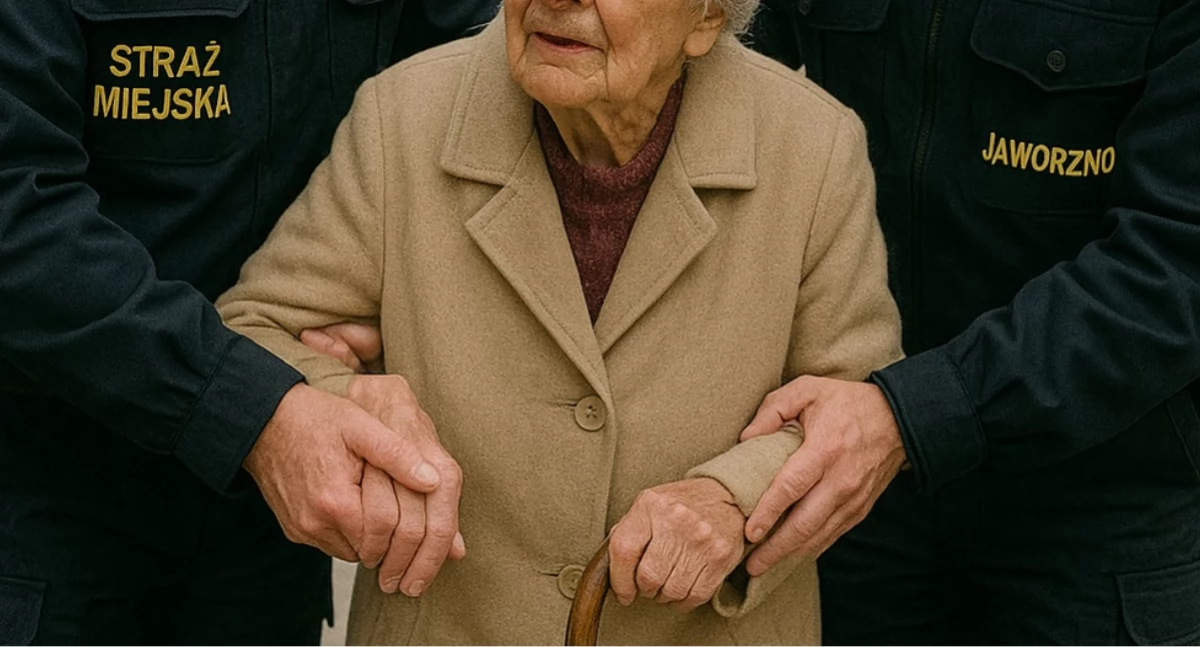 Strażnicy miejscy pomogli seniorce mającej problemy z pamięcią