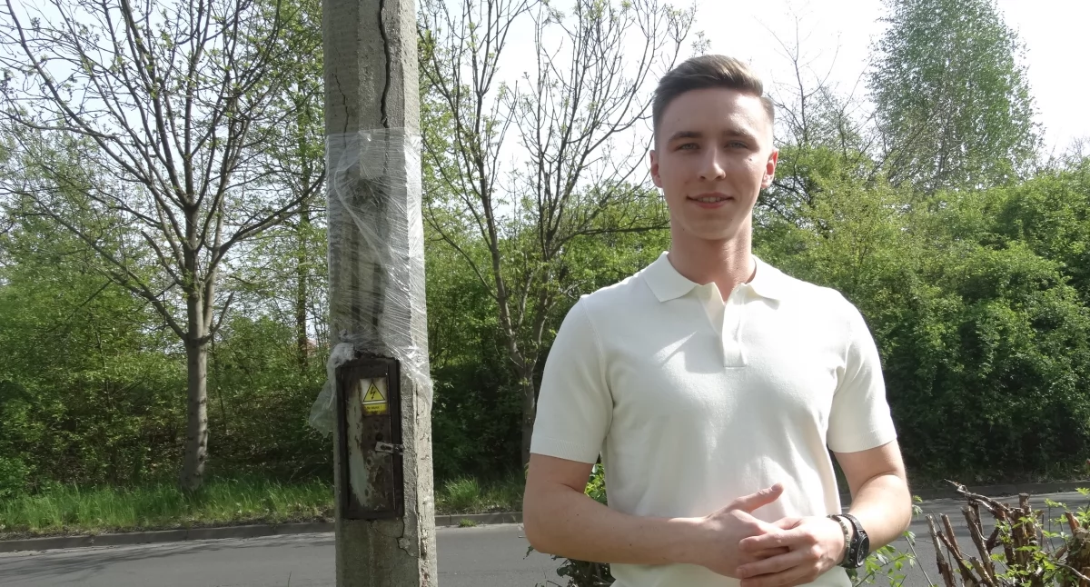 Nowe lampy, stare słupy. Tauron dalej nie rozwiązał problemu