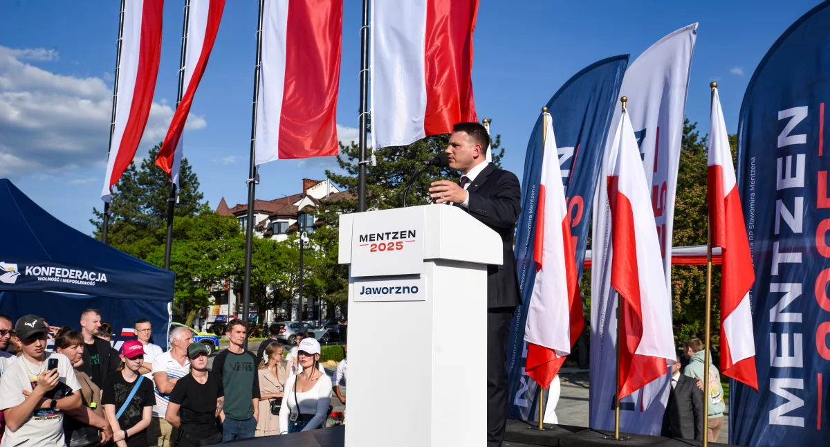 Sławomir Mentzen w Jaworznie - pełne przemówienie - galeria zdjęć