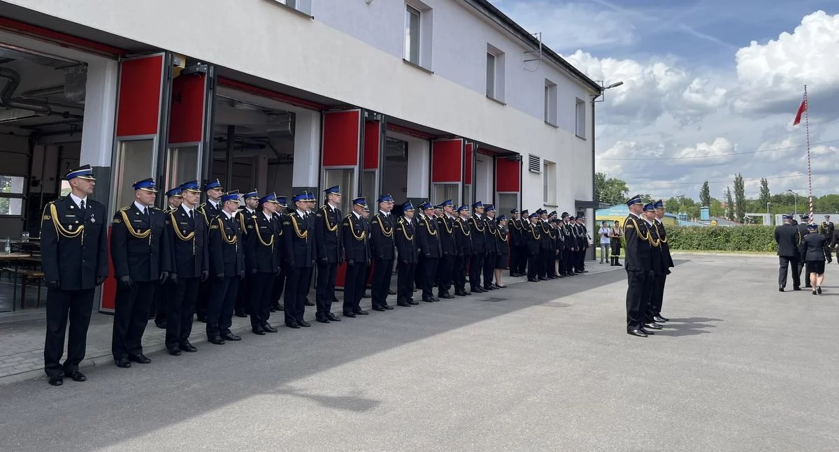 Życzenia dla strażaków jaworznickiej Państwowej Straży i jaworznickich Ochotniczych Straży Pożarnych