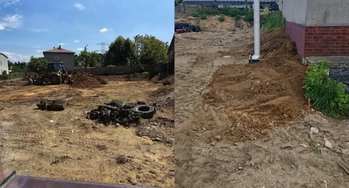 Kontrola nadzoru budowlanego na działce w Długoszynie. Sąsiad podkopał sąsiadce fundamenty