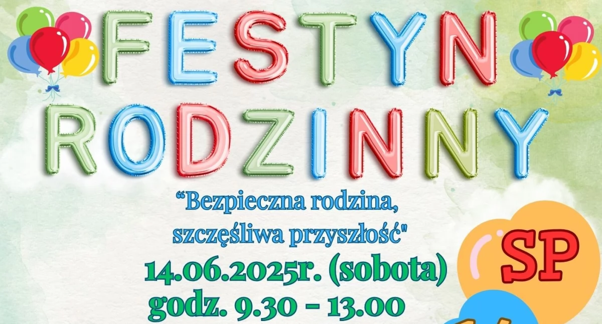 Szkoła Podstawowa nr 14 w Jaworznie zaprasza na Festyn Rodzinny