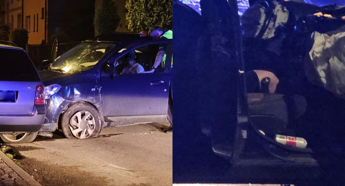 Pijany rajd ulicą Ujejskiego. Zniszczył cztery auta i tłumaczył, że się zagapił