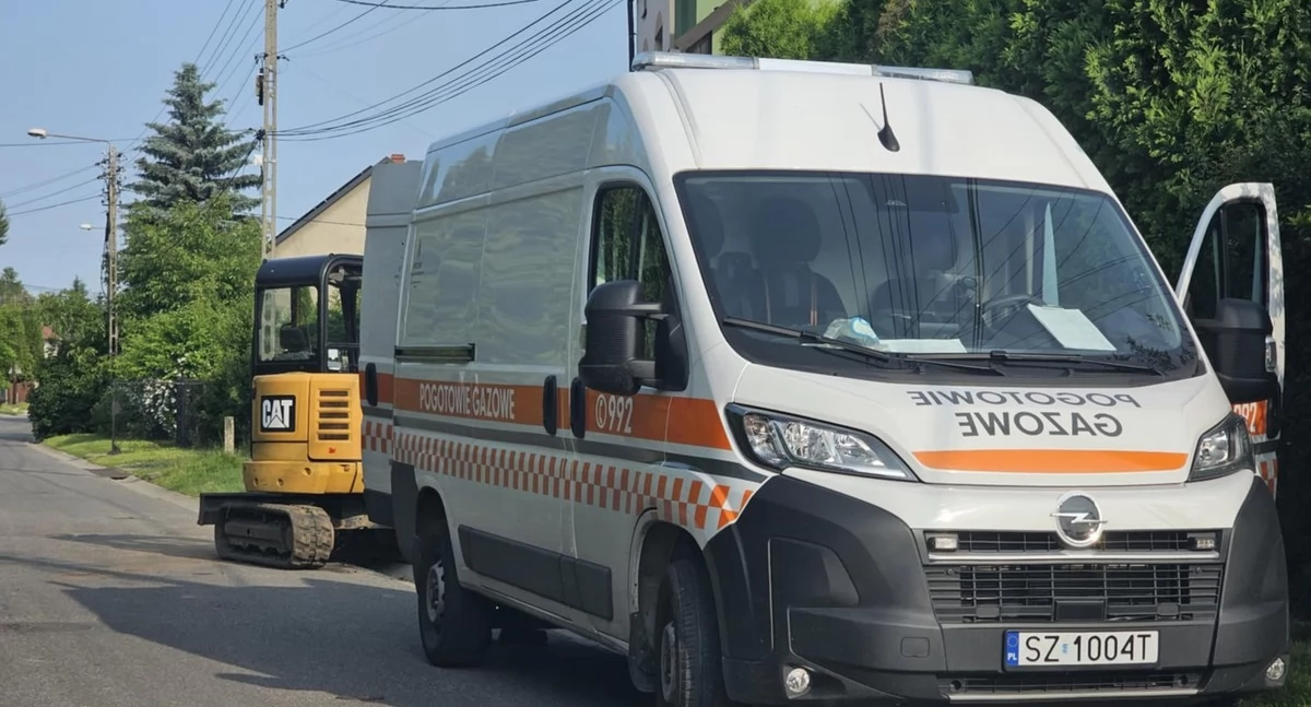 Koparką uszkodził gazociąg 