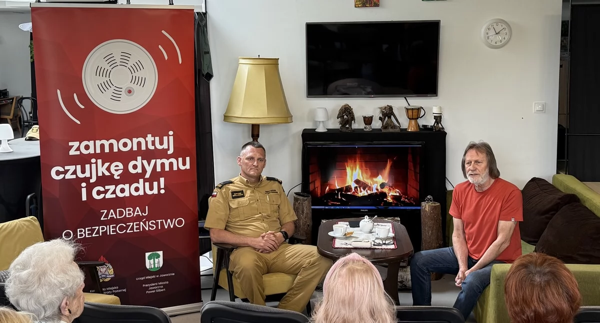 Strażak radzi seniorom - czujnik dymu może uratować życie