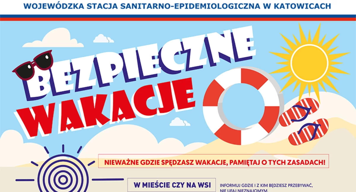 Akcja „Bezpieczne Wakacje” Powiatowej Stacji Sanitarno-Epidemiologicznej w Jaworznie 