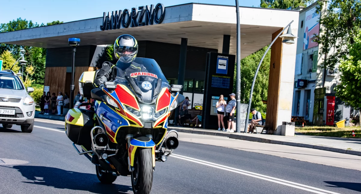 Motoambulans na ulicach Jaworzna
