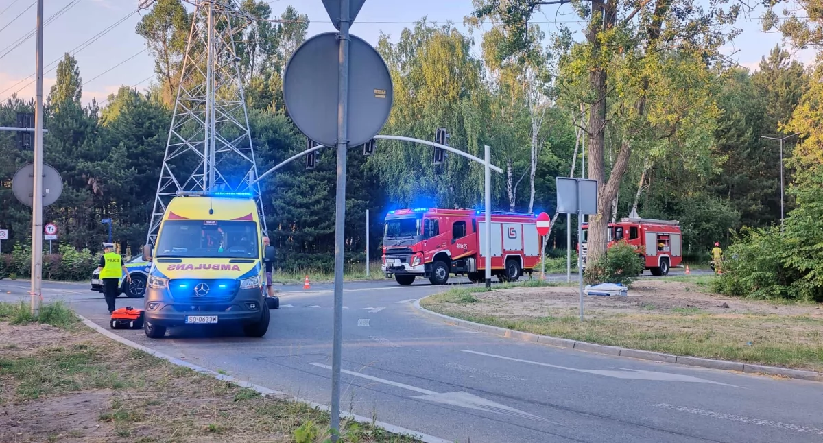 Stłuczka na Osiedlu Stałym. Pogotowie zabrało uczestników zdarzenia