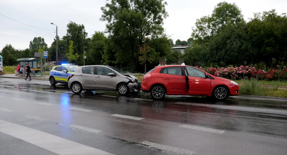 Kolizja na ulicy Grunwaldzkiej
