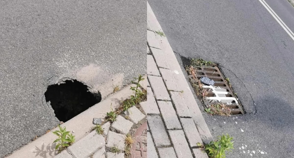 Pękające chodniki i zapadliska pod drogami
