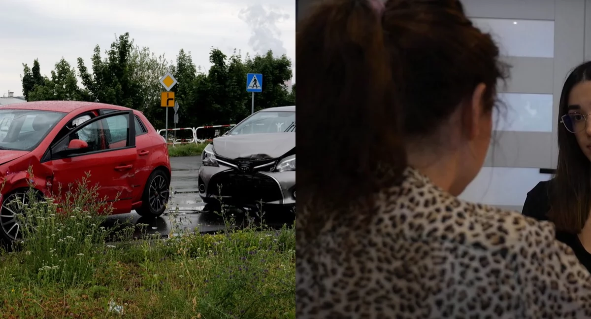 Wypadek na ul. Grunwaldzkiej. Kobieta odpowiada na zarzuty o niewłaściwe zapięcie dziecka w foteliku