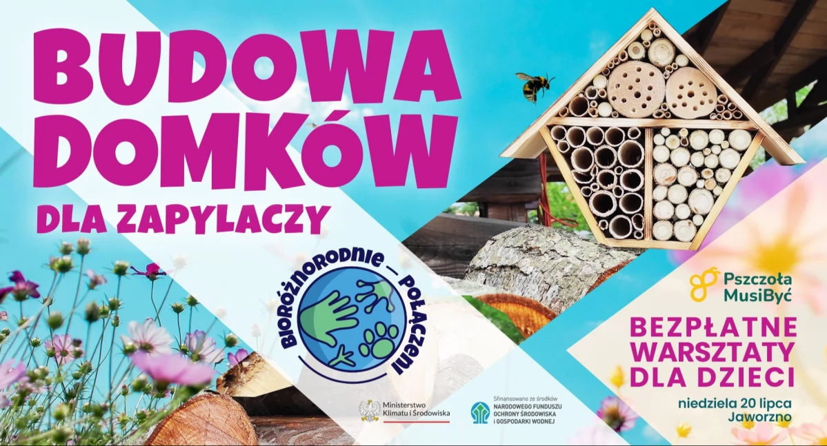 Zaproszenie na warsztaty budowania domków dla zapylaczy!