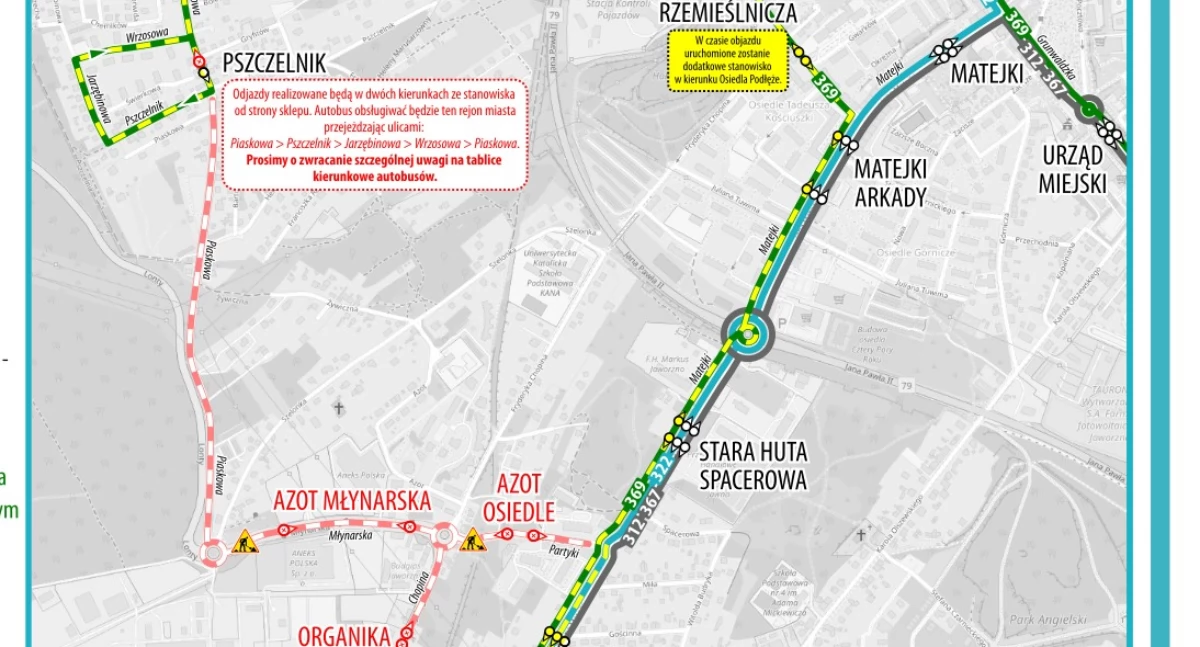 Zmiany w kursowaniu autobusów. Zamknięcie ulicy Młynarskiej
