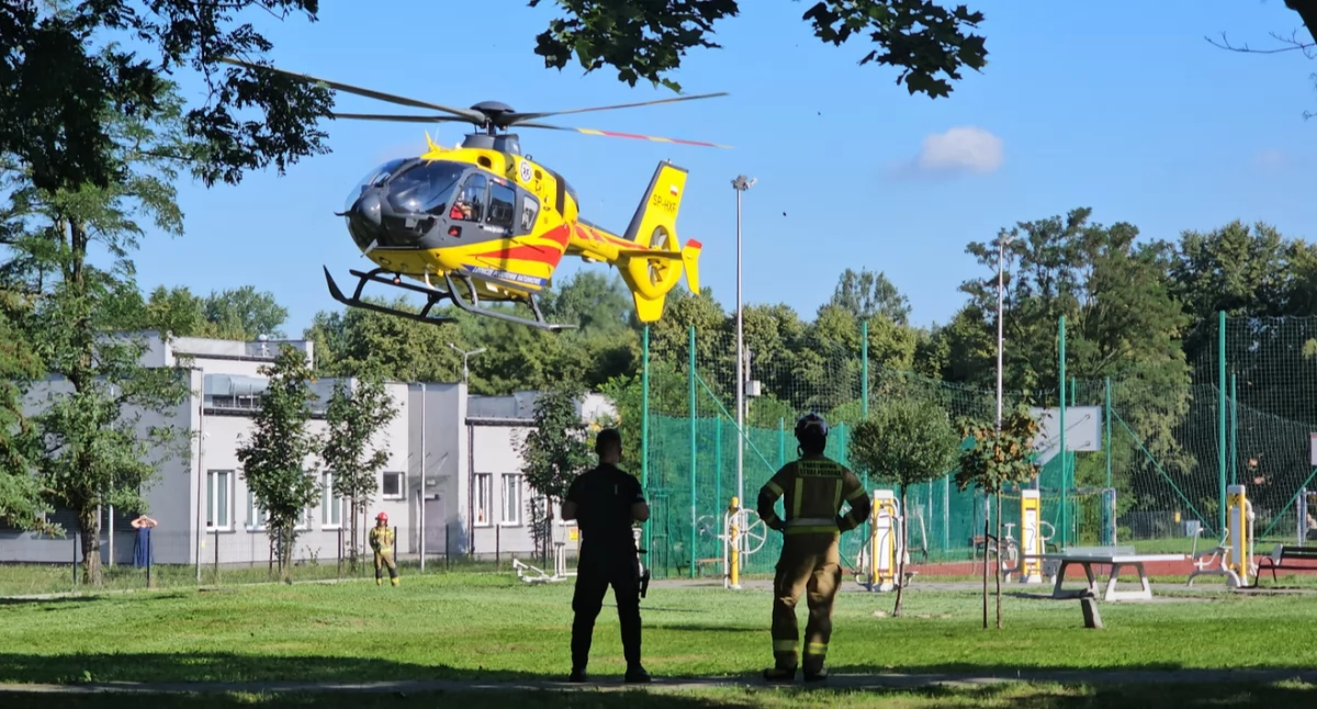 Do 5-letniego chłopca wezwano śmigłowiec Lotniczego Pogotowia Ratunkowego