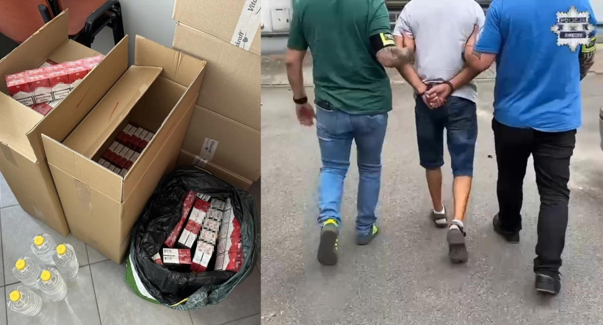 Nielegalne papierosy, spirytus w garażu w Jaworznie, a do tego próba łapówki 