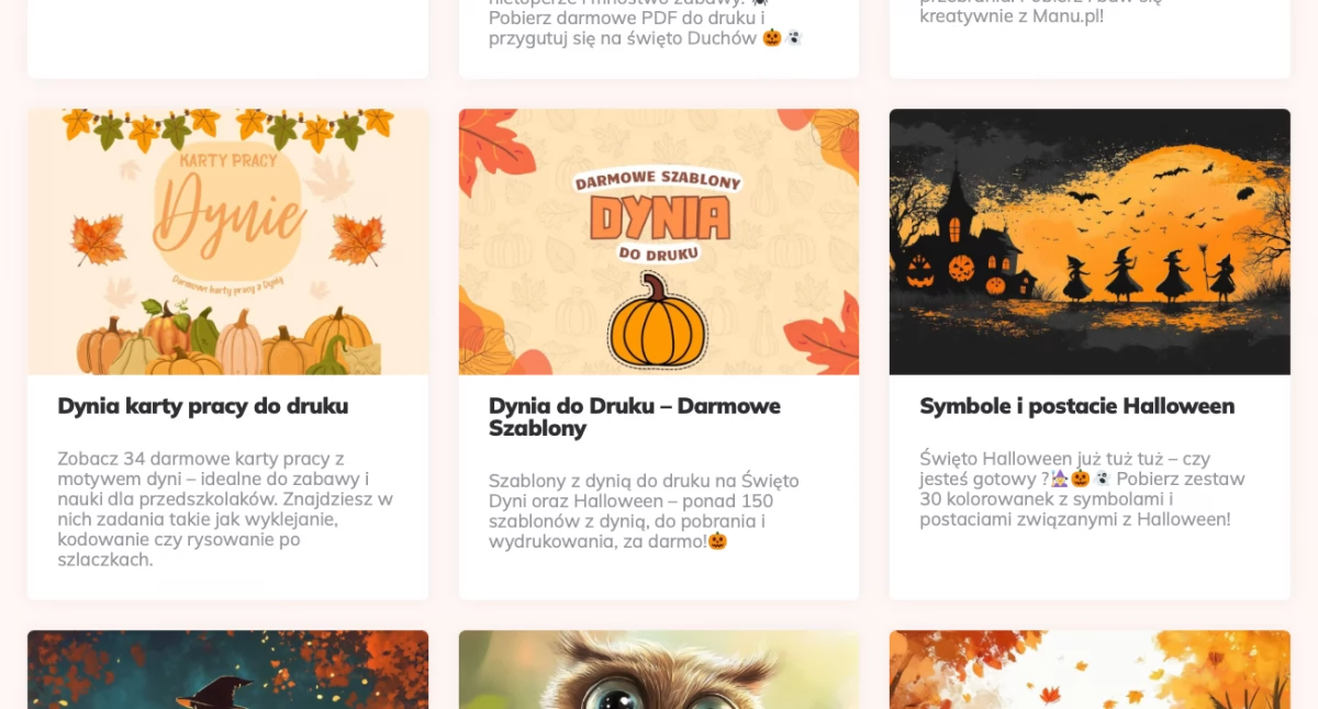 Darmowe Kolorowanki na Jesień i Halloween – pobierz i wydrukuj za darmo - materiały dla szkół i przedszkoli