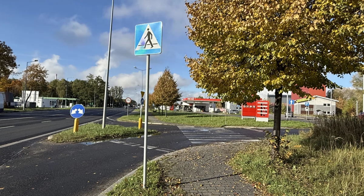Potrącenie pieszego na ulicy Wojska Polskiego